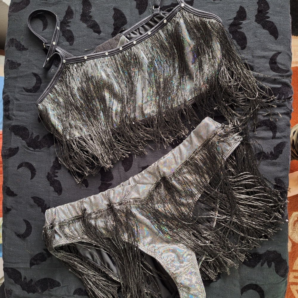 Dolls Kill Trickz N Treatz Dark Rave Rodeo Cowgirl Costume (Hat not included)